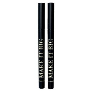 Morphe Make It Big Brush Tip Liquid Liner‎ Bold Black 0.019oz each Full Size X 2